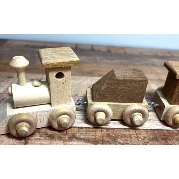 LWG Handcrafted Wooden Train Set - Picture 1 of 6